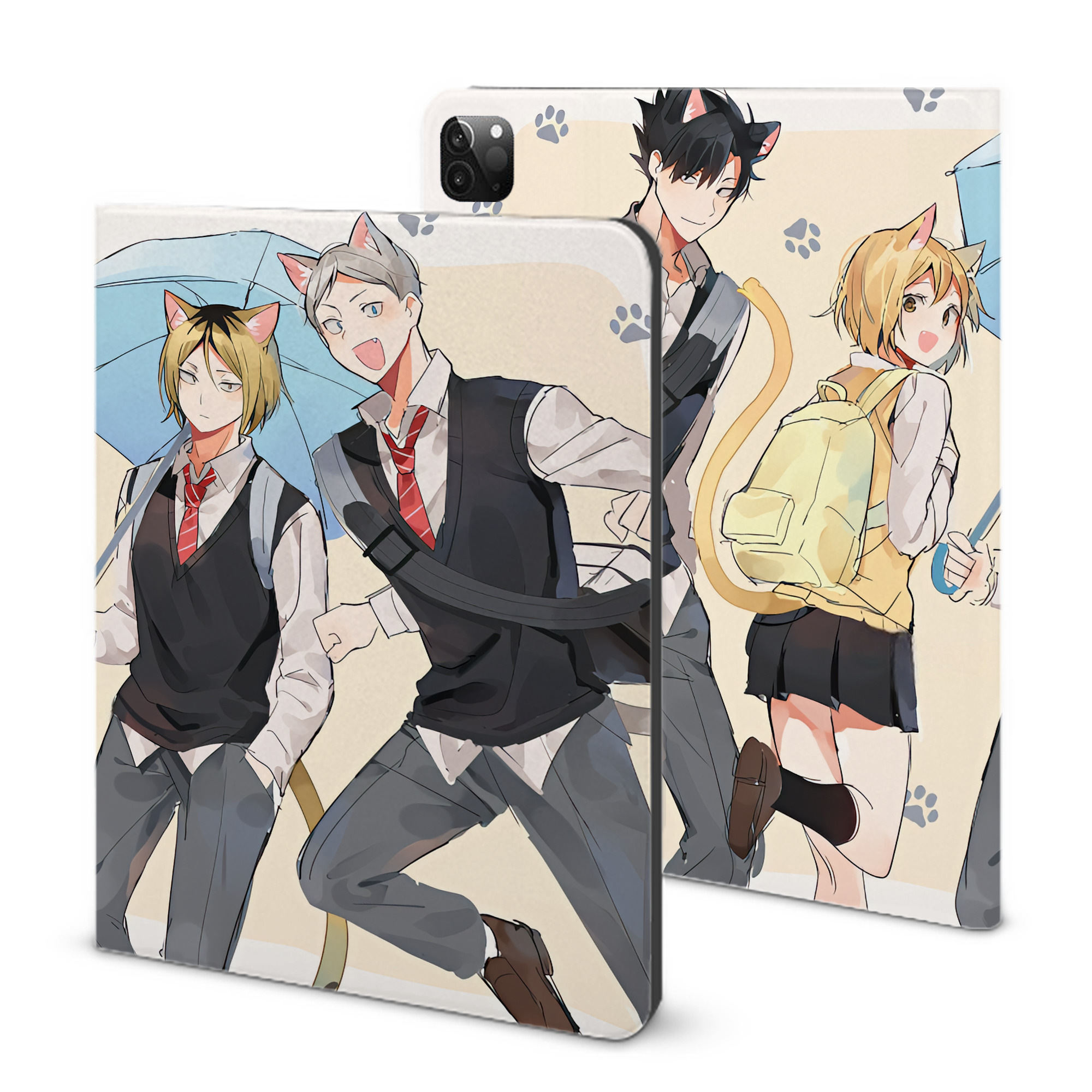 （画像用） ハイキュー!! Haikyu!! IPadケース ペンホルダー付き ブックスタイルデザイン